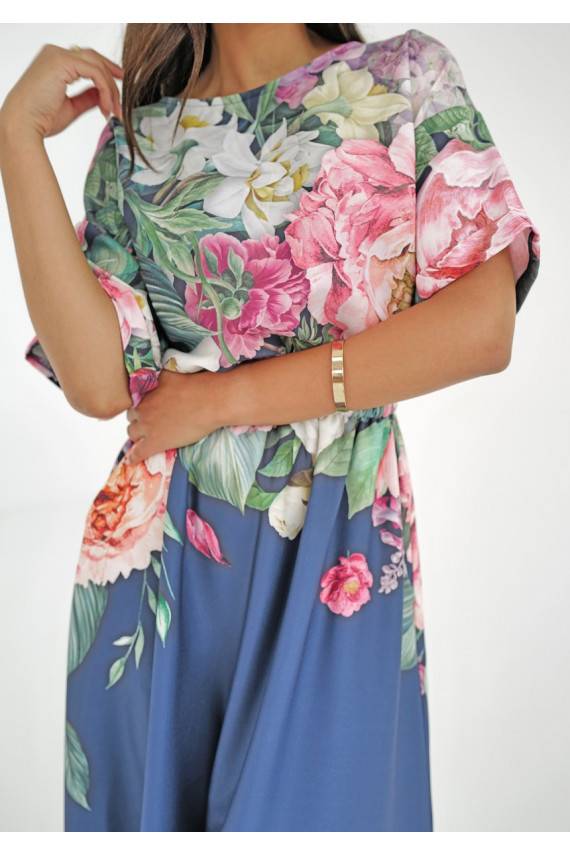 Greta - MIDI ilgio suknelė su raštais