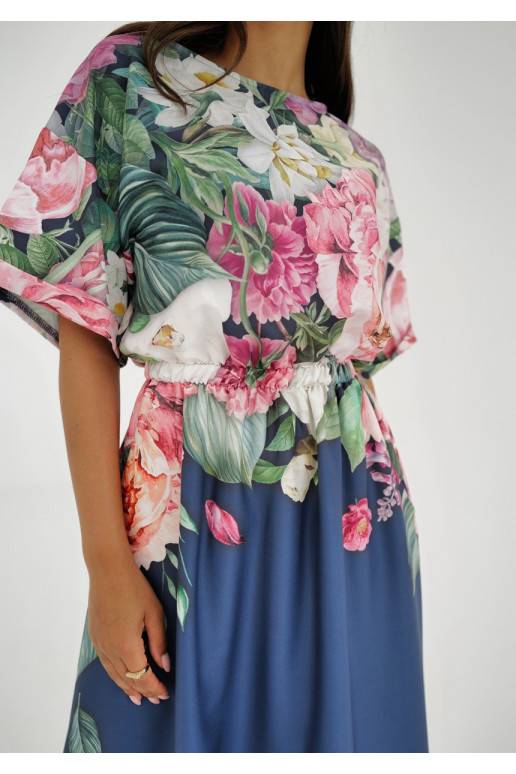 Greta - MIDI ilgio suknelė su raštais