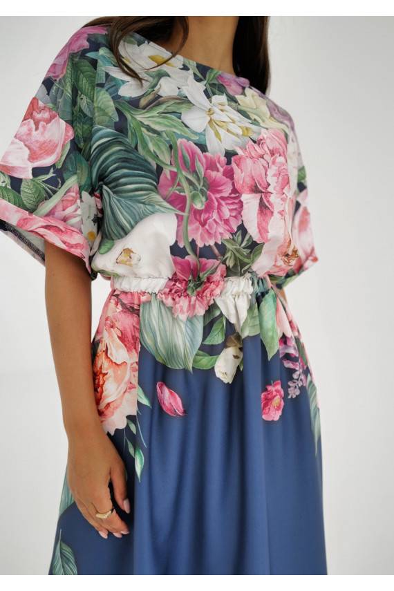 Greta - MIDI ilgio suknelė su raštais