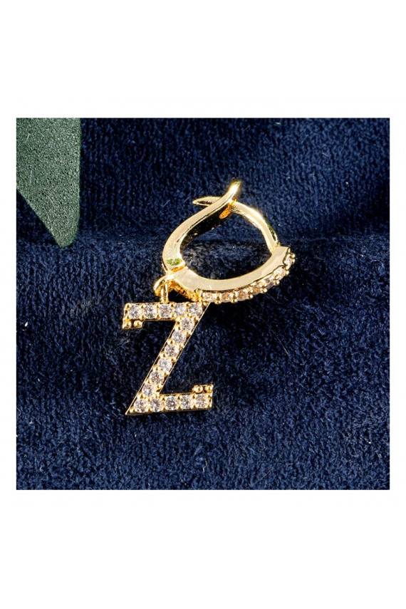 Auksiniai auskarai raidė  su KST1683Z