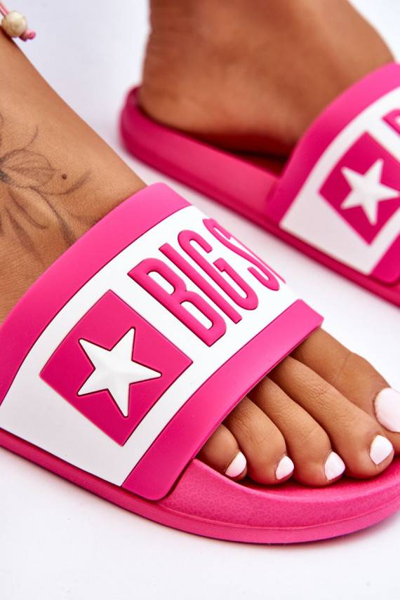   Klasikinio modelio Šlepetės Big Star LL274741 rožinės spalvos