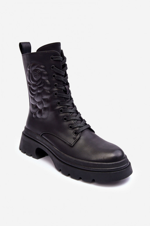 pašiltinti   auliniai batai Aulinukai S.Barski MR870-25 juodos spalvos