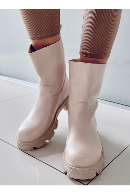 Moteriški auliniai batai JOWITA BEIGE Moteriški auliniai batai JOWITA BEIGE