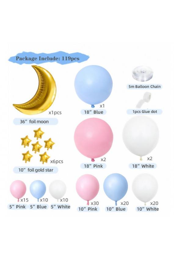 Balionų rinkinys 119vnt.  BLN07