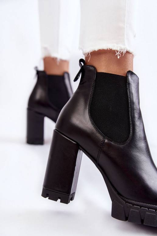   Aulinukai  su kulniukais juodos spalvos Eldey