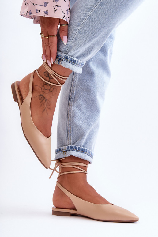   balerinos su kaspinėliais Nude Lilly Ann