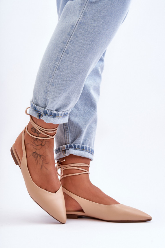   balerinos su kaspinėliais Nude Lilly Ann