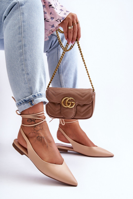   balerinos su kaspinėliais Nude Lilly Ann