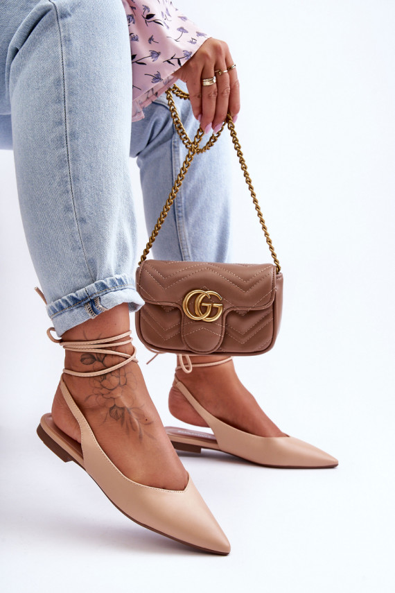   balerinos su kaspinėliais Nude Lilly Ann