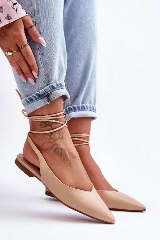   balerinos su kaspinėliais Nude Lilly Ann