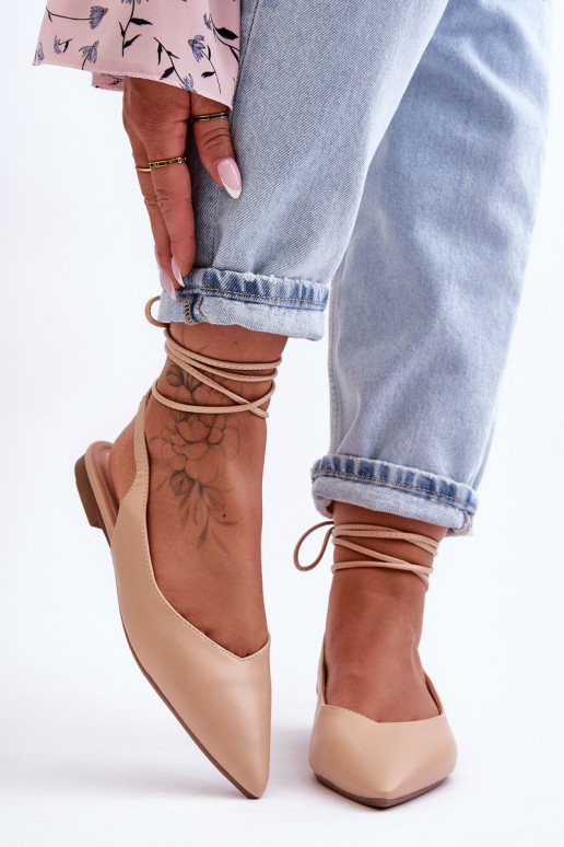   balerinos su kaspinėliais Nude Lilly Ann