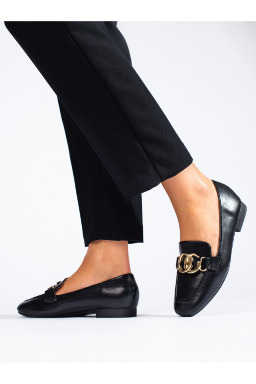 Elegantiško stiliaus juodos spalvos lords modelio batai  Shelovet
