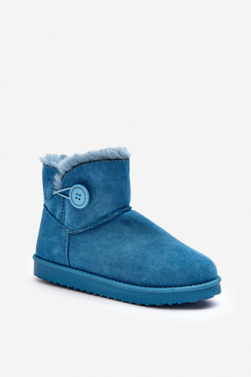 pašiltinti   sniego batai su ornamentais mėlynos spalvos Siriol