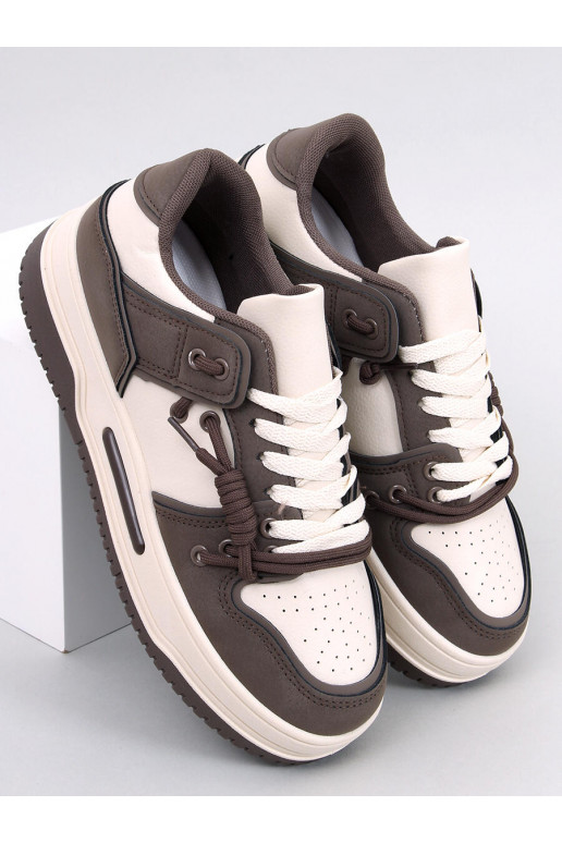 Sneakers modelio batai paaukštintu padu CLAVELL COFFEE