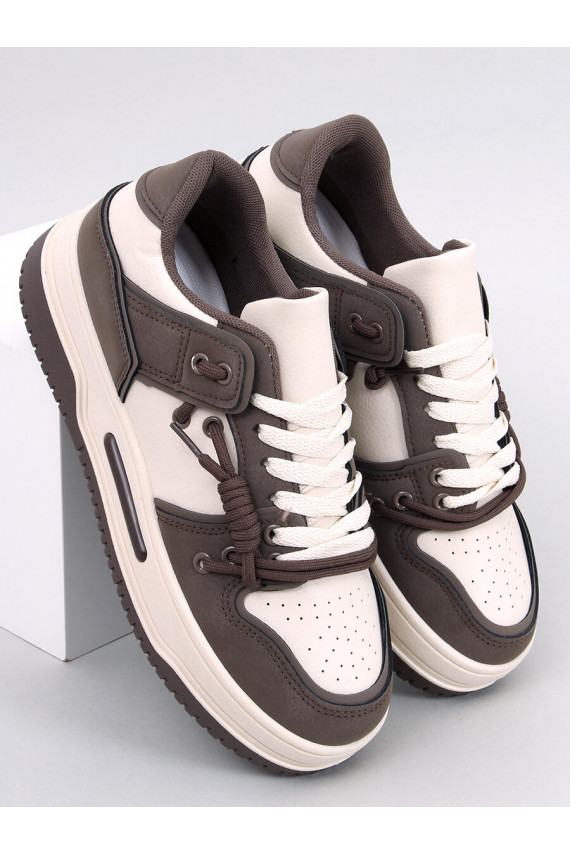 Sneakers modelio batai paaukštintu padu CLAVELL COFFEE