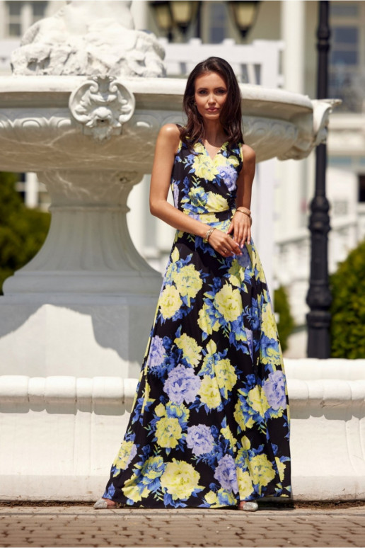 Susiaučiama gėlių rašto suknelė Roco...