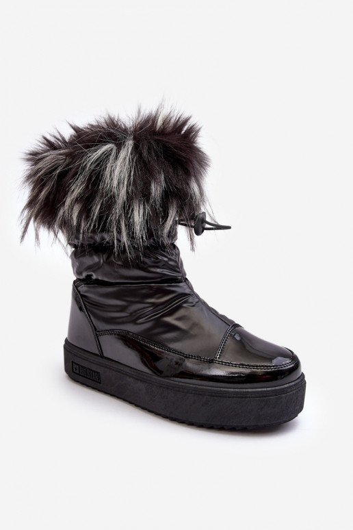   sniego batai su kailiuku juodos spalvos Big Star MM274379