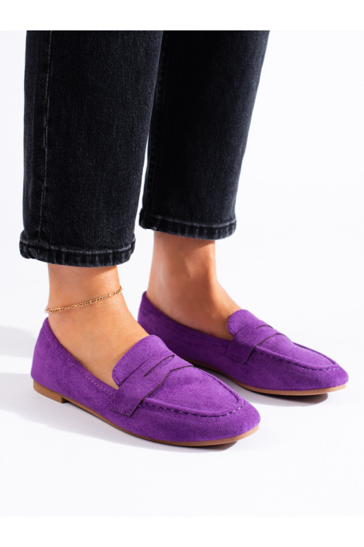 iš zomšos  lords modelio batai  violetinės spalvos Shelovet