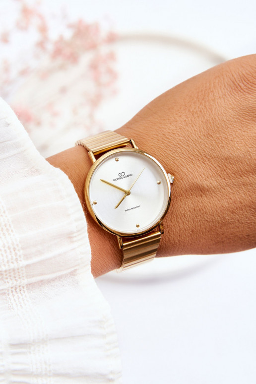 Moteriškas Laikrodis  Giorgio&Dario aukso-baltos spalvos