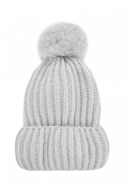 Naluu - šilta žieminė baltos spalvos kepurė