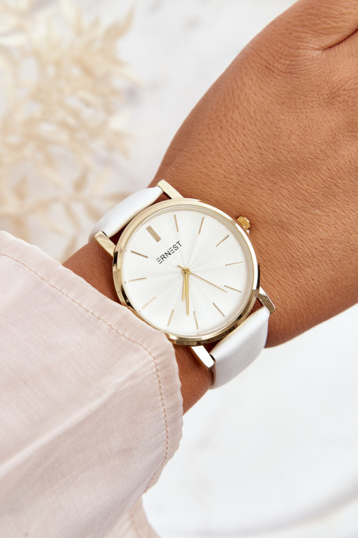 Moteriškas laikrodis  Ernest baltos spalvos Vega