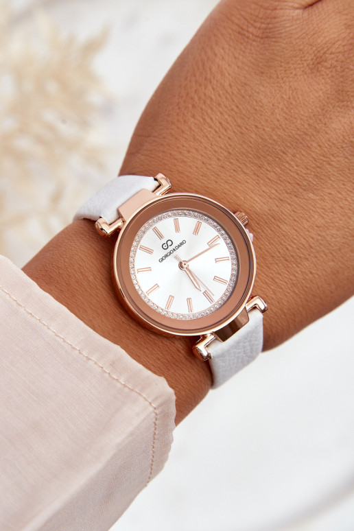   Moteriškas laikrodis Giorgio&Dario baltos spalvos