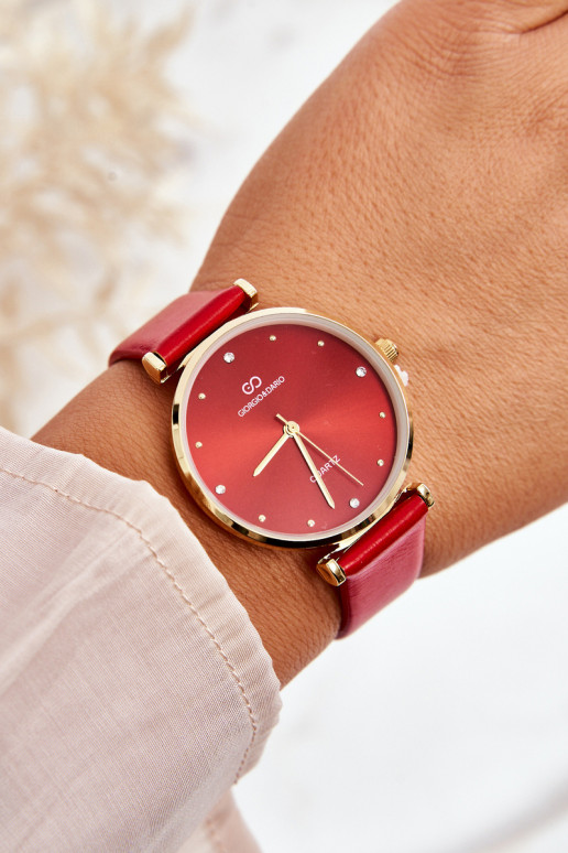 Moteriškas laikrodis  Giorgio&Dario GDM230411 raudonos spalvos