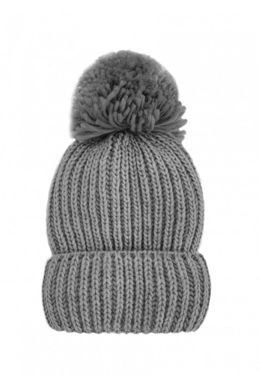 Naluu - žieminė šilta pilkos spalvos kepurė