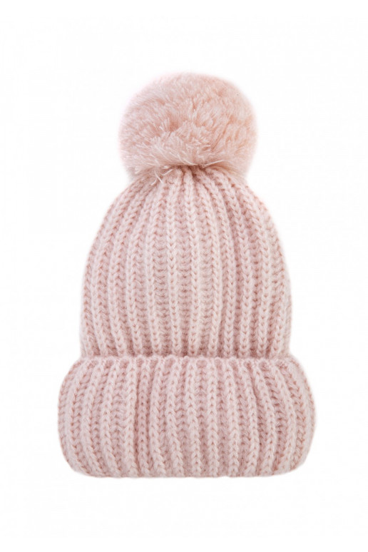 Naluu -  žieminė šilta rožinės spalvos kepurė
