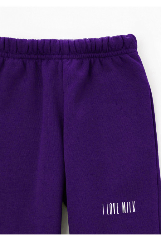 Pure - violetinės spalvos vaikiškos kelnės