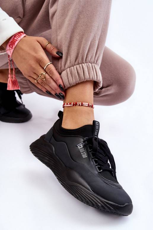   Sneakers modelio batai Memory Foam System Big Star LL274419 juodos spalvos