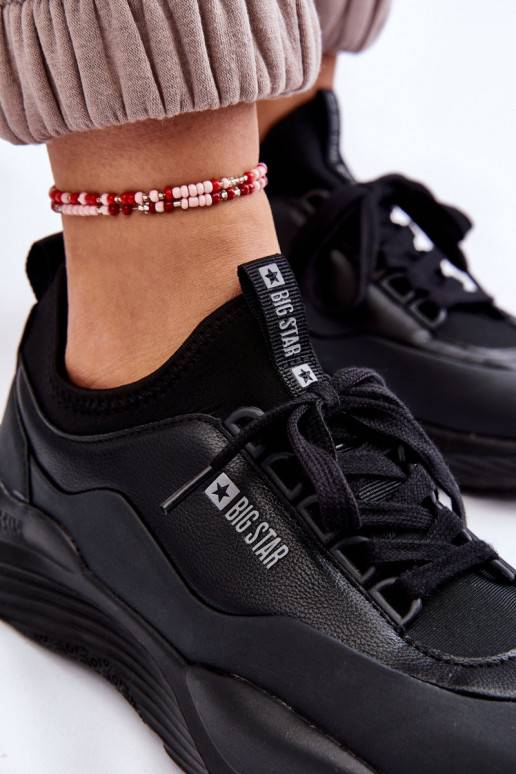   Sneakers modelio batai Memory Foam System Big Star LL274419 juodos spalvos