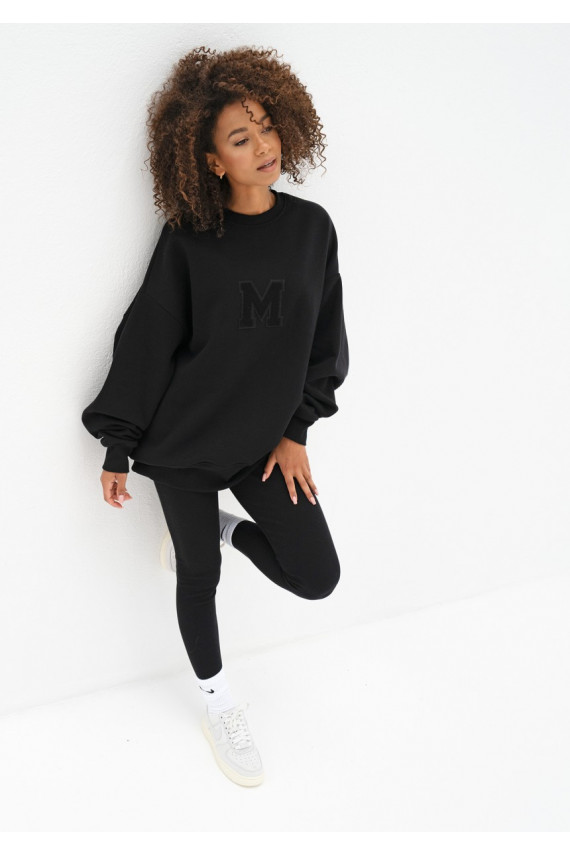 Vibe - Oversize džemperis juodos spalvos