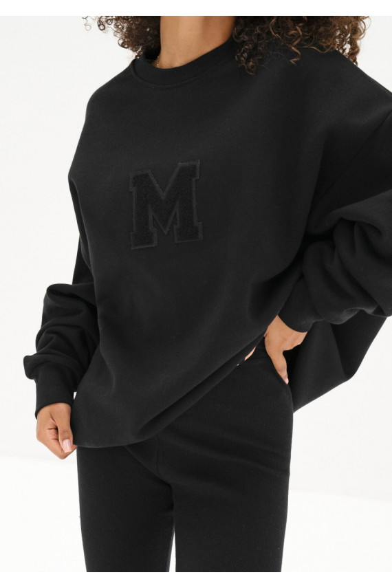 Vibe - Oversize džemperis juodos spalvos