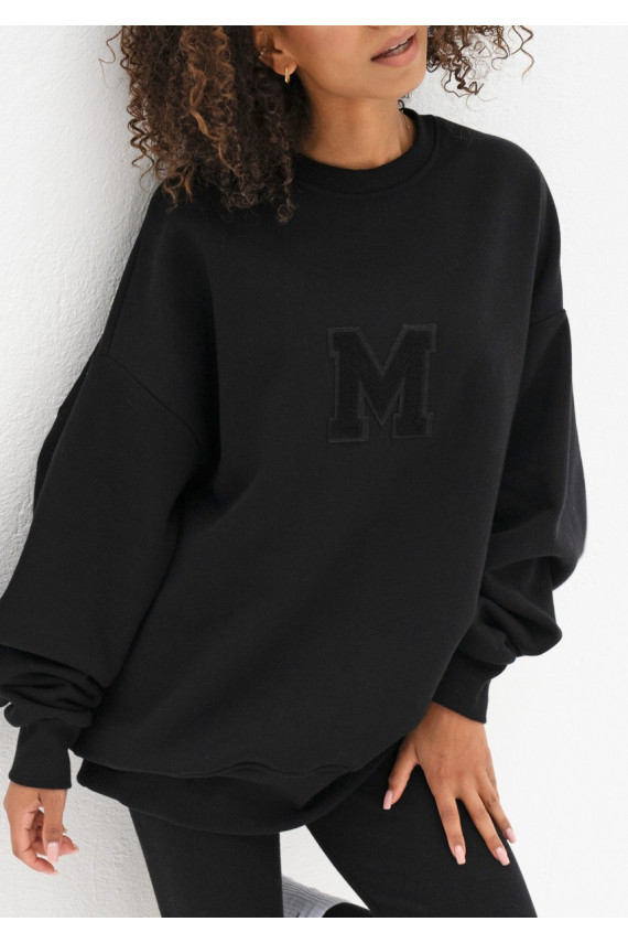 Vibe - Oversize džemperis juodos spalvos