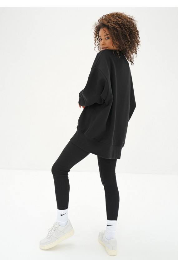 Vibe - Oversize džemperis juodos spalvos