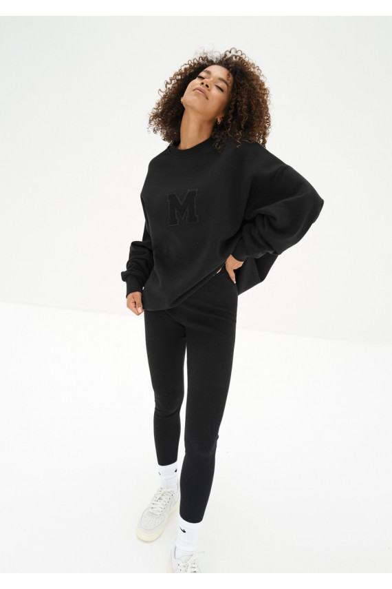 Vibe - Oversize džemperis juodos spalvos