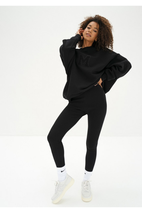 Vibe - Oversize džemperis juodos spalvos