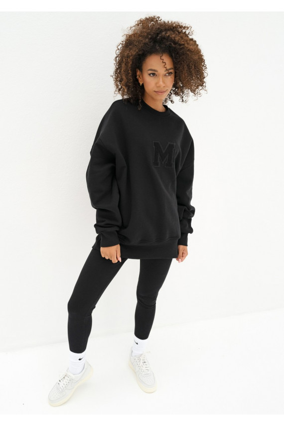 Vibe - Oversize džemperis juodos spalvos