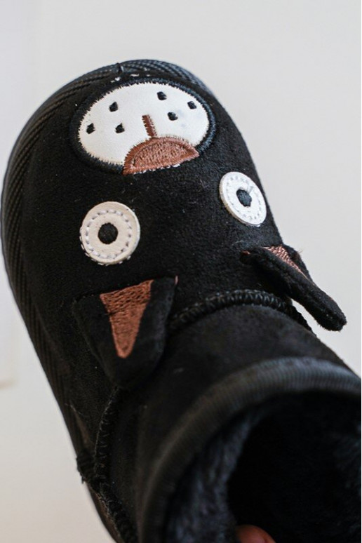 Šilti vaikiški žieminiai batai juodos spalvos Vavena Šilti vaikiški žieminiai batai juodos spalvos Vavena