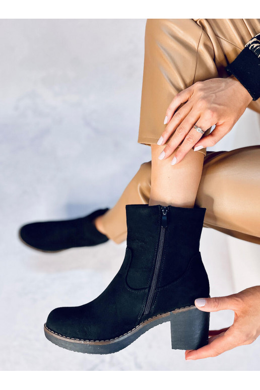 Batai su guminiu kulnu LINZI BLACK Batai su guminiu kulnu LINZI BLACK