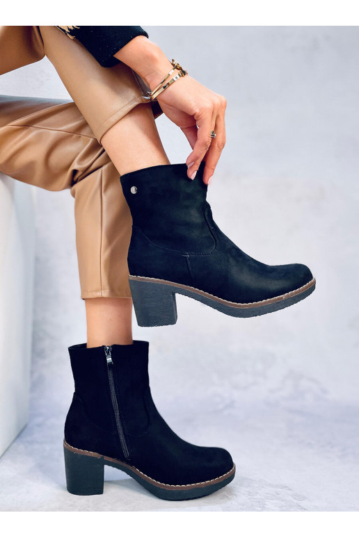 Batai su guminiu kulnu LINZI BLACK Batai su guminiu kulnu LINZI BLACK