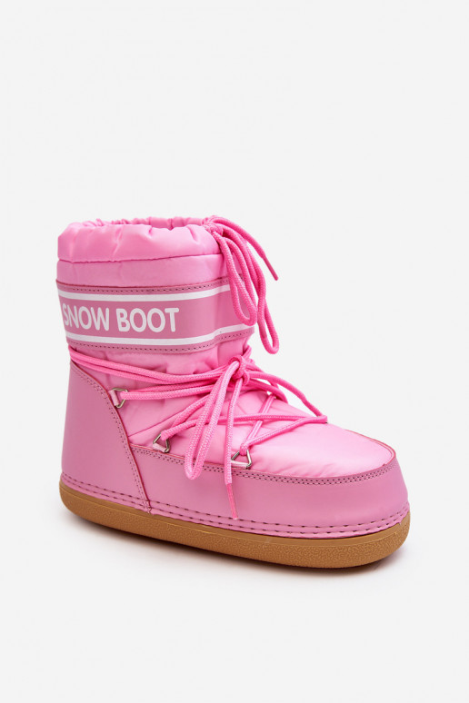   Suvarstomi žieminiai batai rožinės spalvos Soia