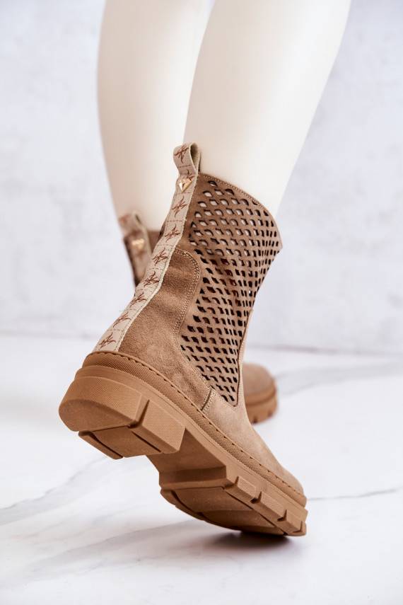   masyvūs aulinukai Nicole rudos spalvos 2711