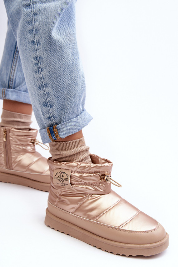 Šilti sniego batai Lee Cooper smėlio spalvos