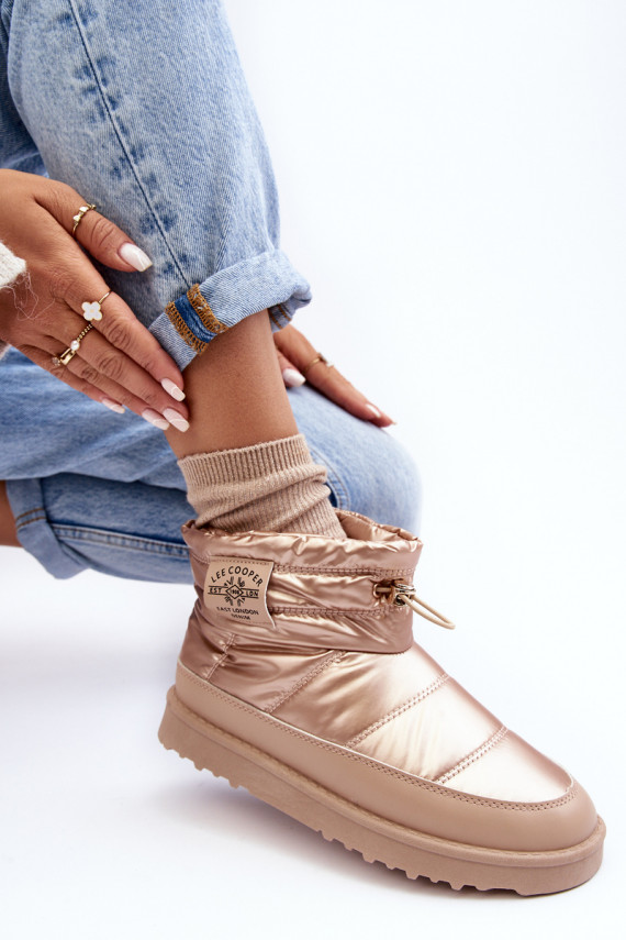 Šilti sniego batai Lee Cooper smėlio spalvos