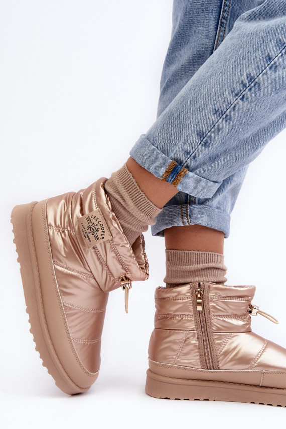 Šilti sniego batai Lee Cooper smėlio spalvos