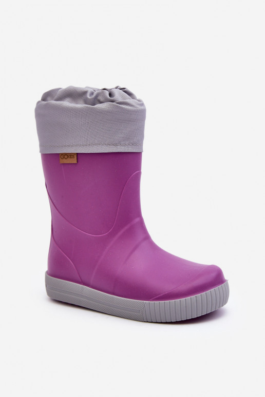 Vaikiški Guminiai batai Z Pašiltinimasem Snow Wave Gokids 981 Violetinės spalvos