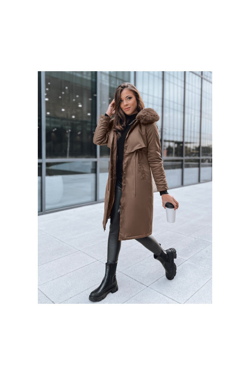 Moteriška parka striukė rudos spalvos...