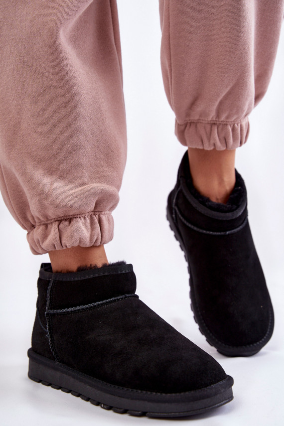 zomšiniai sniego batai juodos spalvos Shelie